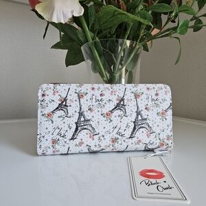 Paris Eiffel Tower Print Wallet